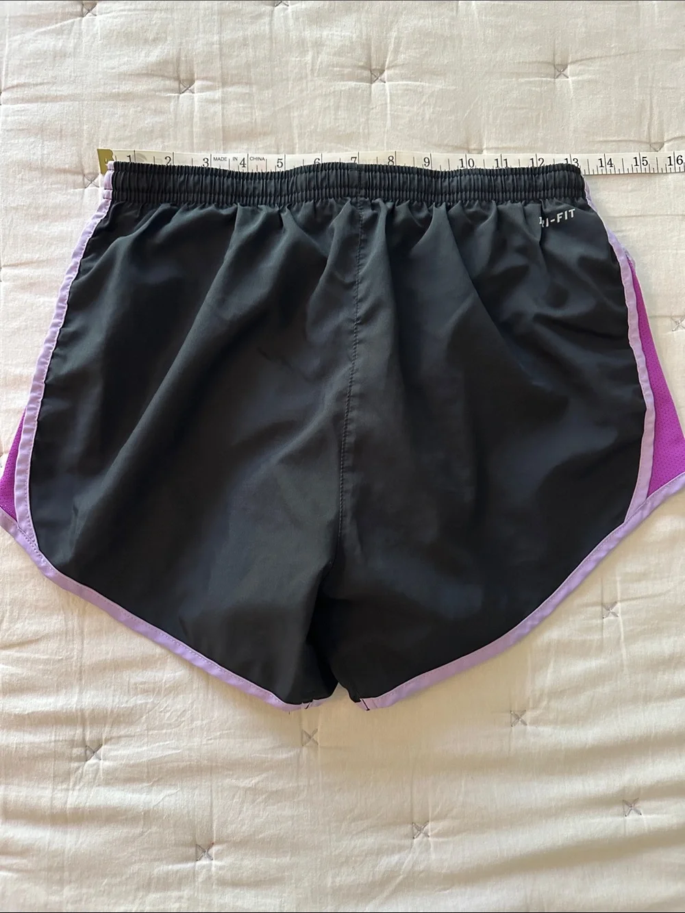 Nike Women’s Black and Lavender Athletic Shorts